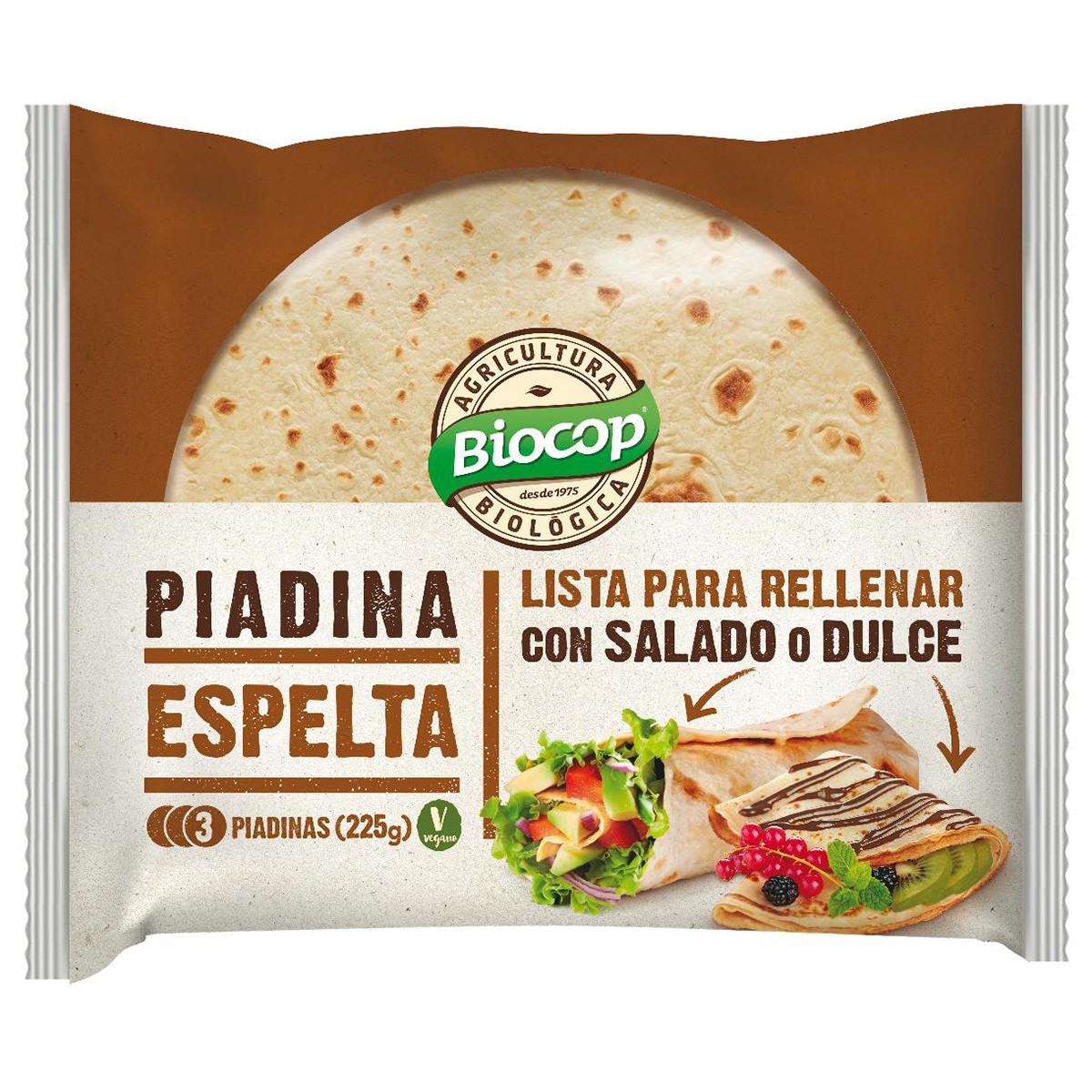 Biocop piadina espelta 225 gramos