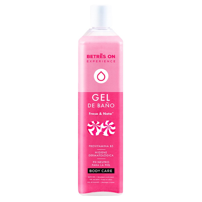 Betres On gel de baño fresa y nata 750ml