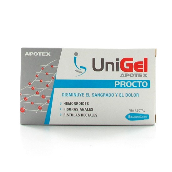 Apotex unigel procto 5 supositorios