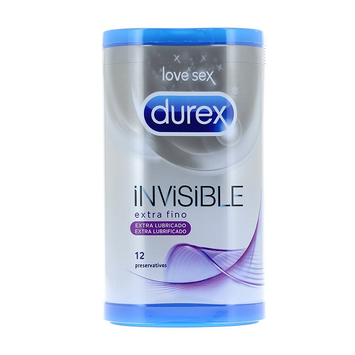 PRESERVA.DUREX INVISIBLE LUBRICADO 12UDS