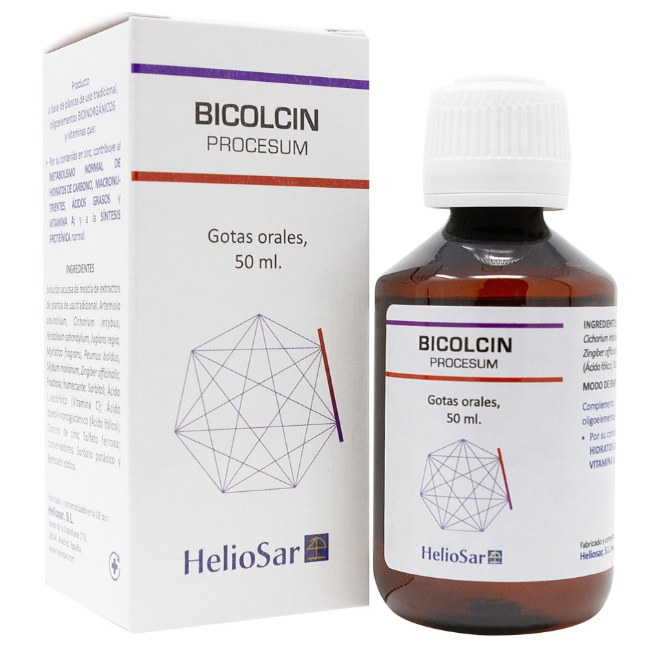 Heliosar bicolcin procesum gotas 50ml