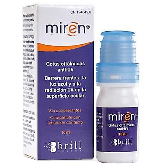 Miren gotas oftalmicas anti-uv 10 ml