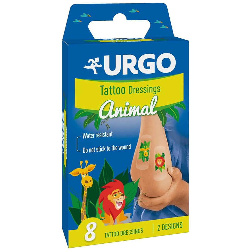 Urgo Apósitos infantiles Animal Tattoo 8u