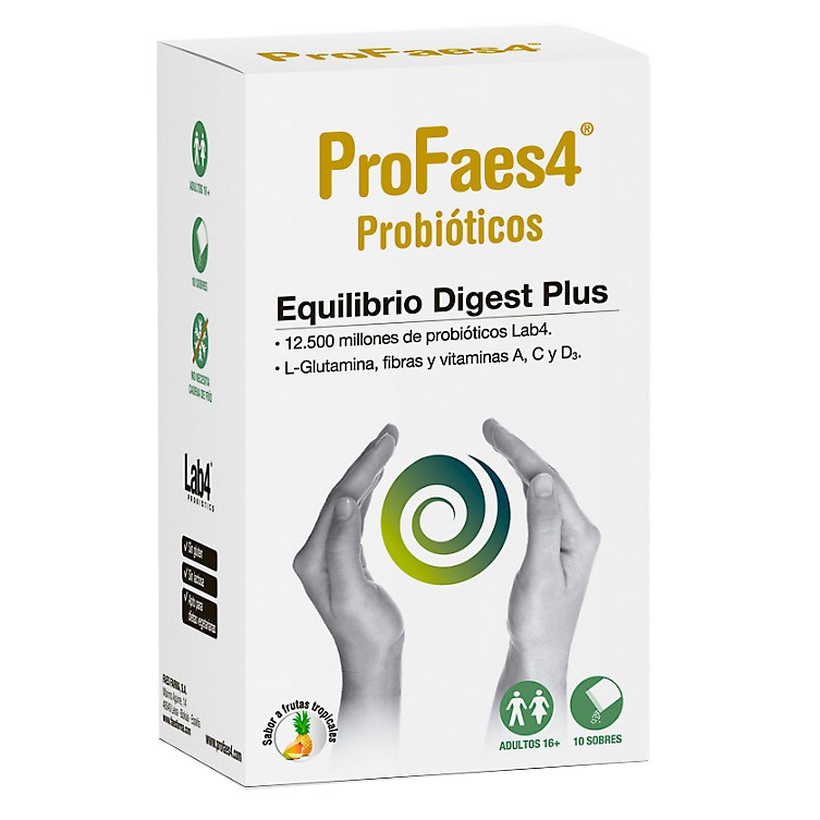 ProFaes4 Equilibrio Digest Plus para el bienestar intestinal 10 sobres